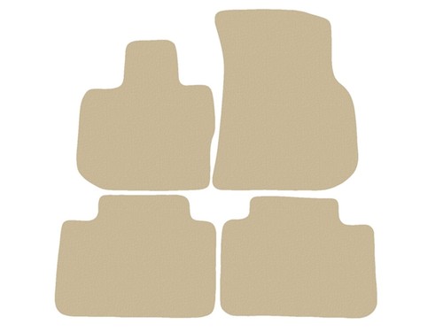 Beige fußmatten velour für - beige,